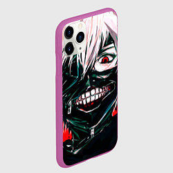 Чехол iPhone 11 Pro матовый Токийский Гуль, цвет: 3D-фиолетовый — фото 2