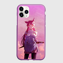 Чехол iPhone 11 Pro матовый Лазурный путь, цвет: 3D-фиолетовый