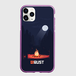 Чехол iPhone 11 Pro матовый Rust, цвет: 3D-фиолетовый