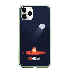 Чехол iPhone 11 Pro матовый Rust, цвет: 3D-салатовый