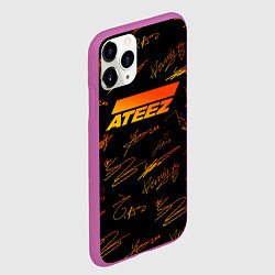 Чехол iPhone 11 Pro матовый ATEEZ АВТОГРАФЫ, цвет: 3D-фиолетовый — фото 2