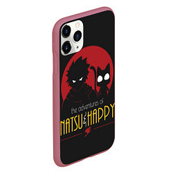 Чехол iPhone 11 Pro матовый Хвост Феи Natsu i Happy, цвет: 3D-малиновый — фото 2