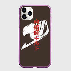 Чехол iPhone 11 Pro матовый Fairy Tail, цвет: 3D-фиолетовый