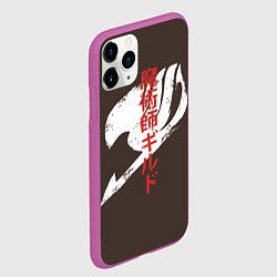 Чехол iPhone 11 Pro матовый Fairy Tail, цвет: 3D-фиолетовый — фото 2