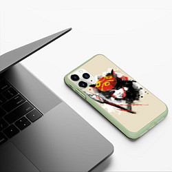 Чехол iPhone 11 Pro матовый Princess Mononoke, цвет: 3D-салатовый — фото 2