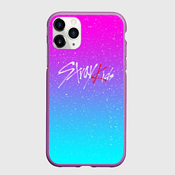 Чехол iPhone 11 Pro матовый STRAY KIDS, цвет: 3D-фиолетовый