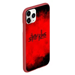 Чехол iPhone 11 Pro матовый STRAY KIDS, цвет: 3D-красный — фото 2