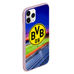 Чехол iPhone 11 Pro матовый FC Borussia, цвет: 3D-розовый — фото 2