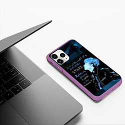 Чехол iPhone 11 Pro матовый Stray Kids, цвет: 3D-фиолетовый — фото 2