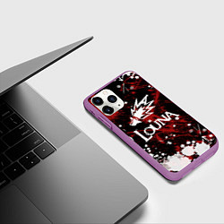 Чехол iPhone 11 Pro матовый Louna, цвет: 3D-фиолетовый — фото 2