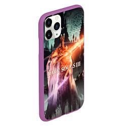 Чехол iPhone 11 Pro матовый Dark Souls 3 Pontiff Sulyvahn, цвет: 3D-фиолетовый — фото 2