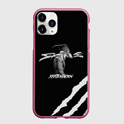 Чехол iPhone 11 Pro матовый XXXTENTACION SKINS, цвет: 3D-малиновый