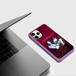 Чехол iPhone 11 Pro матовый Агата Кристи, цвет: 3D-фиолетовый — фото 2