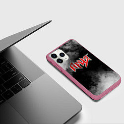 Чехол iPhone 11 Pro матовый Ария, цвет: 3D-малиновый — фото 2