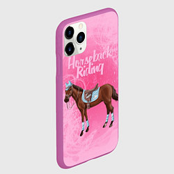 Чехол iPhone 11 Pro матовый Horseback Rading, цвет: 3D-фиолетовый — фото 2