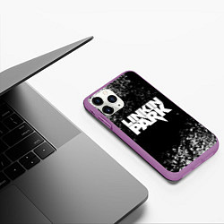 Чехол iPhone 11 Pro матовый Linkin Park, цвет: 3D-фиолетовый — фото 2