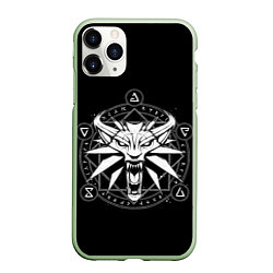 Чехол iPhone 11 Pro матовый The Witcher, цвет: 3D-салатовый