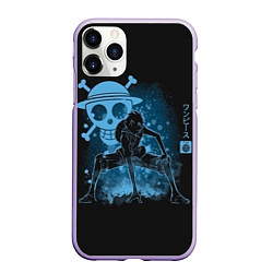 Чехол iPhone 11 Pro матовый One Piece, цвет: 3D-светло-сиреневый