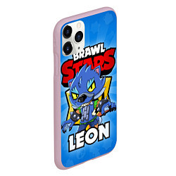 Чехол iPhone 11 Pro матовый BRAWL STARS WEREWOLF LEON, цвет: 3D-розовый — фото 2