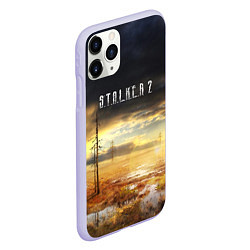 Чехол iPhone 11 Pro матовый STALKER 2, цвет: 3D-светло-сиреневый — фото 2
