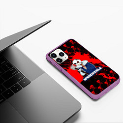 Чехол iPhone 11 Pro матовый UNDERTALE, цвет: 3D-фиолетовый — фото 2