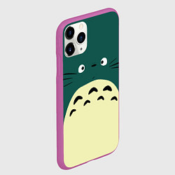 Чехол iPhone 11 Pro матовый Totoro, цвет: 3D-фиолетовый — фото 2