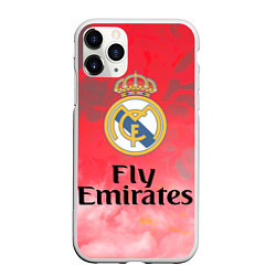 Чехол iPhone 11 Pro матовый Реал Мадрид, цвет: 3D-белый