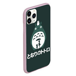 Чехол iPhone 11 Pro матовый Totoro, цвет: 3D-розовый — фото 2