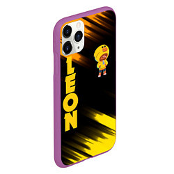 Чехол iPhone 11 Pro матовый BRAWL STARS SALLY LEON, цвет: 3D-фиолетовый — фото 2