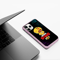 Чехол iPhone 11 Pro матовый BRAWL STARS SALLY LEON, цвет: 3D-розовый — фото 2