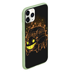 Чехол iPhone 11 Pro матовый My Neighbor Totoro, цвет: 3D-салатовый — фото 2