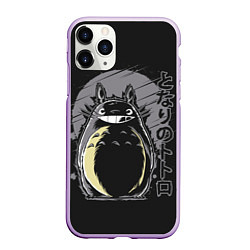 Чехол iPhone 11 Pro матовый Totoro, цвет: 3D-сиреневый