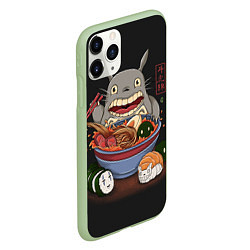 Чехол iPhone 11 Pro матовый Тоторо, цвет: 3D-салатовый — фото 2