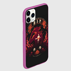 Чехол iPhone 11 Pro матовый One Piece, цвет: 3D-фиолетовый — фото 2