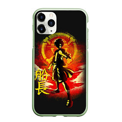 Чехол iPhone 11 Pro матовый One Piece, цвет: 3D-салатовый