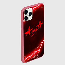 Чехол iPhone 11 Pro матовый АлисА, цвет: 3D-малиновый — фото 2
