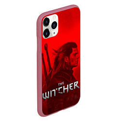 Чехол iPhone 11 Pro матовый THE WITCHER, цвет: 3D-малиновый — фото 2