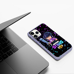 Чехол iPhone 11 Pro матовый BRAWL STARS BIBI, цвет: 3D-светло-сиреневый — фото 2