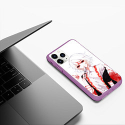 Чехол iPhone 11 Pro матовый Сузуя Джузо, цвет: 3D-фиолетовый — фото 2