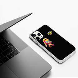 Чехол iPhone 11 Pro матовый Brawl Stars Мах, цвет: 3D-белый — фото 2