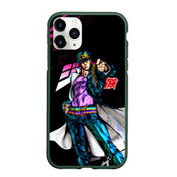 Чехол iPhone 11 Pro матовый JOJOS BIZARRE ADVENTURE, цвет: 3D-темно-зеленый