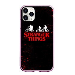 Чехол iPhone 11 Pro матовый STRANGER THINGS, цвет: 3D-розовый