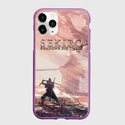 Чехол iPhone 11 Pro матовый Sekiro - Boss Fight, цвет: 3D-фиолетовый