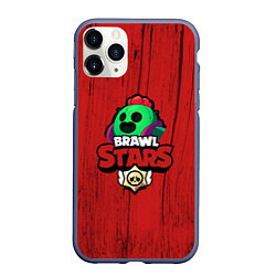 Чехол iPhone 11 Pro матовый Brawl Stars SPIKE, цвет: 3D-серый