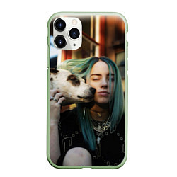 Чехол iPhone 11 Pro матовый BILLIE EILISH, цвет: 3D-салатовый