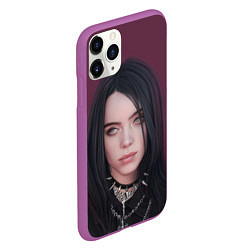 Чехол iPhone 11 Pro матовый BILLIE EILISH, цвет: 3D-фиолетовый — фото 2