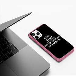 Чехол iPhone 11 Pro матовый My chemical romance, цвет: 3D-малиновый — фото 2