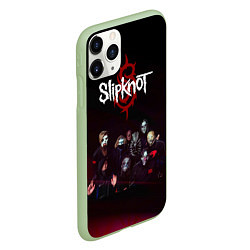 Чехол iPhone 11 Pro матовый Slipknot, цвет: 3D-салатовый — фото 2