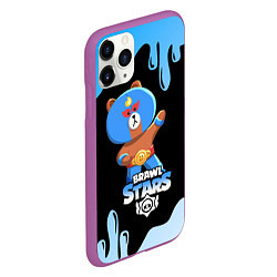 Чехол iPhone 11 Pro матовый BRAWL STARS EL BROWN, цвет: 3D-фиолетовый — фото 2