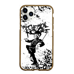 Чехол iPhone 11 Pro матовый My Chemical Romance, цвет: 3D-коричневый